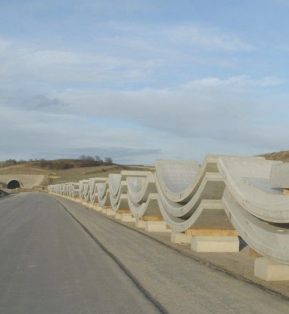 Elementy betonowe do budowy tuneli i mostów